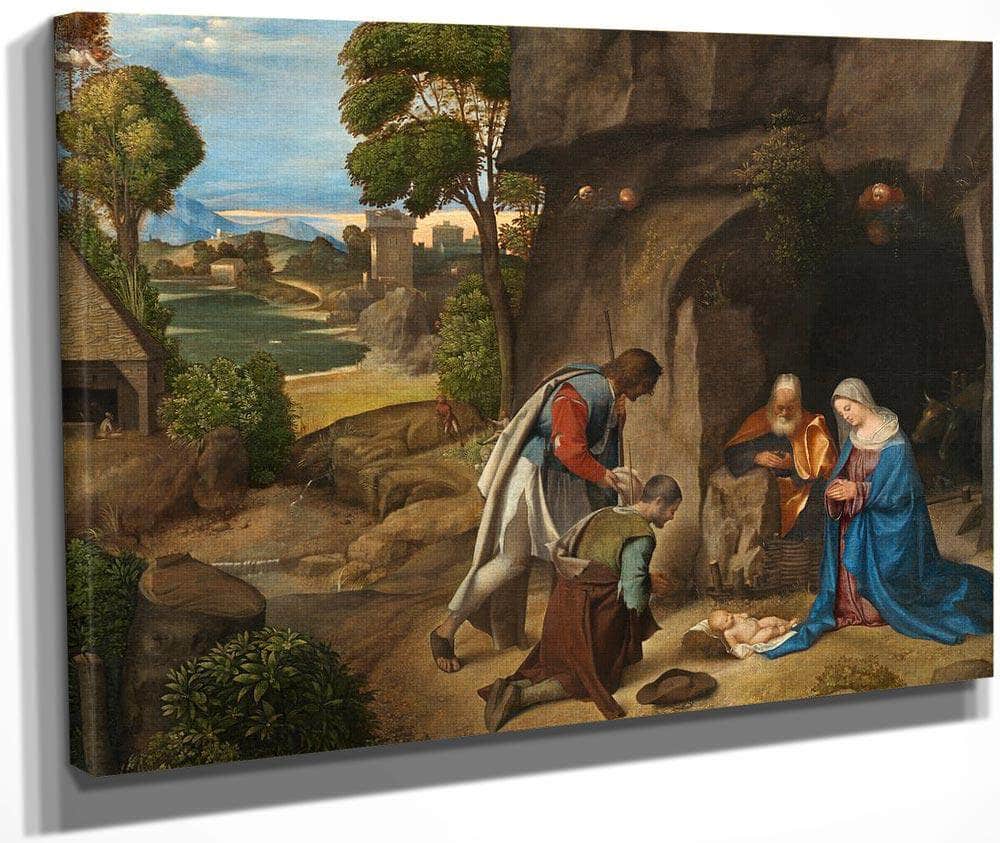 Adoration Of The Shepherds 1510 By Giorgione Fine Art Print