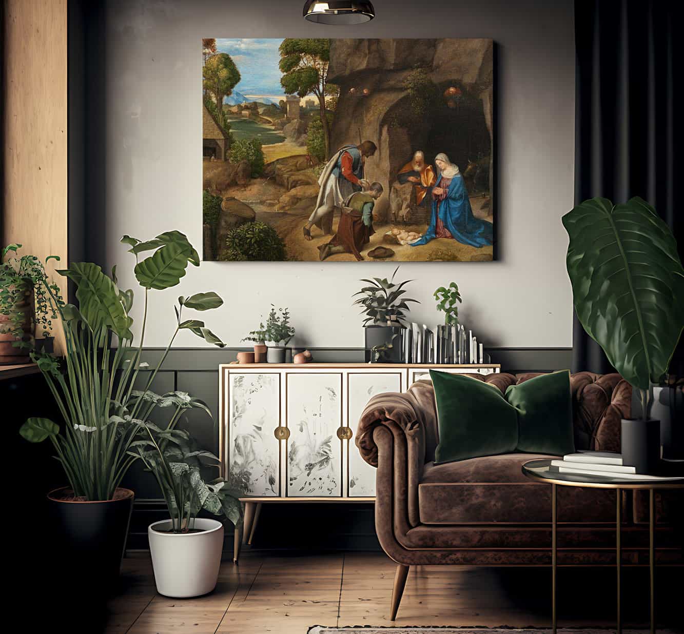 Adoration Of The Shepherds 1510 By Giorgione Fine Art Print