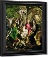 Adoration Of The Shepherds 2 By El Greco Fine Art Print