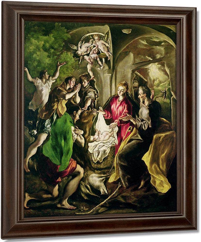 Adoration Of The Shepherds 2 By El Greco Fine Art Print