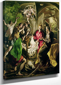 Adoration Of The Shepherds 2 By El Greco Fine Art Print