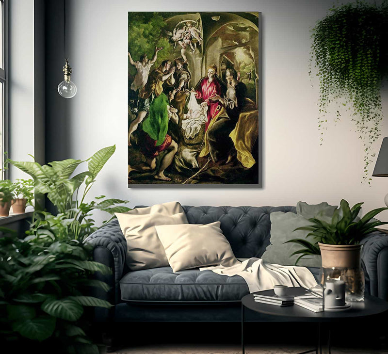 Adoration Of The Shepherds 2 By El Greco Fine Art Print