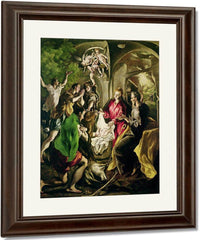 Adoration Of The Shepherds 2 By El Greco Fine Art Print