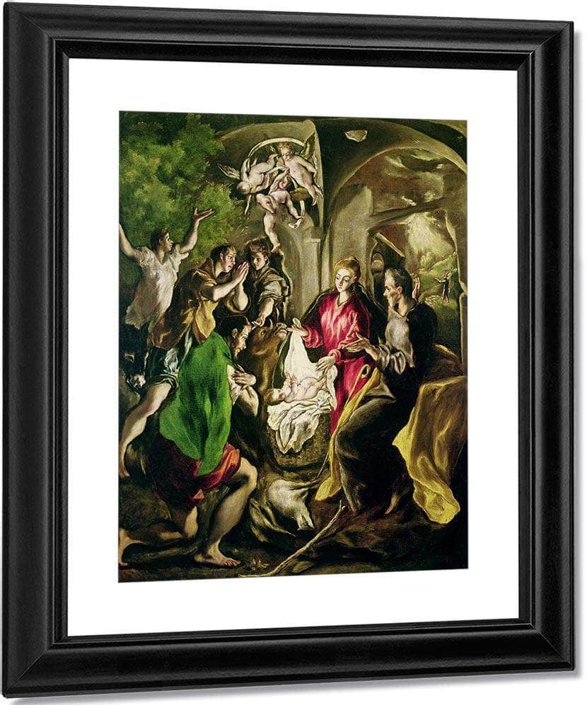 Adoration Of The Shepherds 2 By El Greco Fine Art Print
