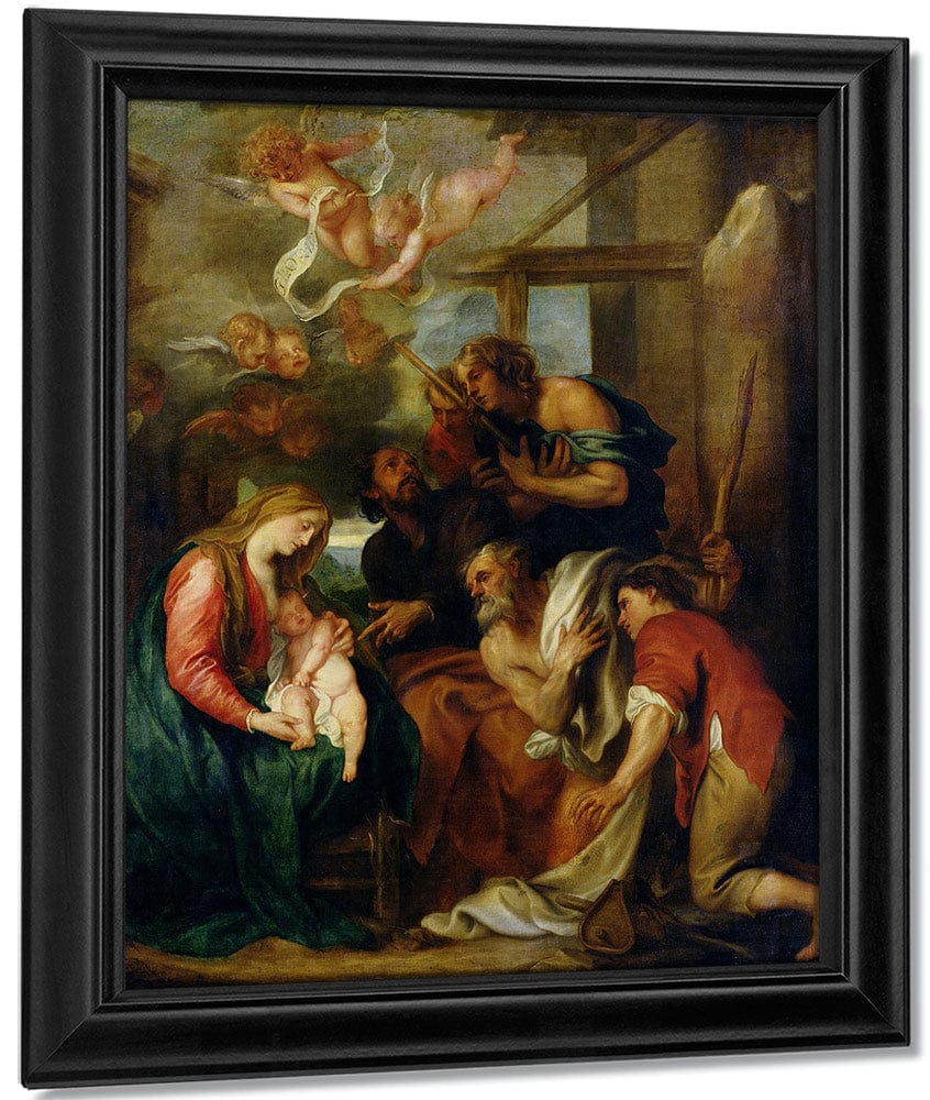 Adoration Of The Shepherds By Anthony Van Dyck Fine Art Print