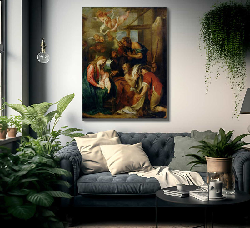 Adoration Of The Shepherds By Anthony Van Dyck Fine Art Print