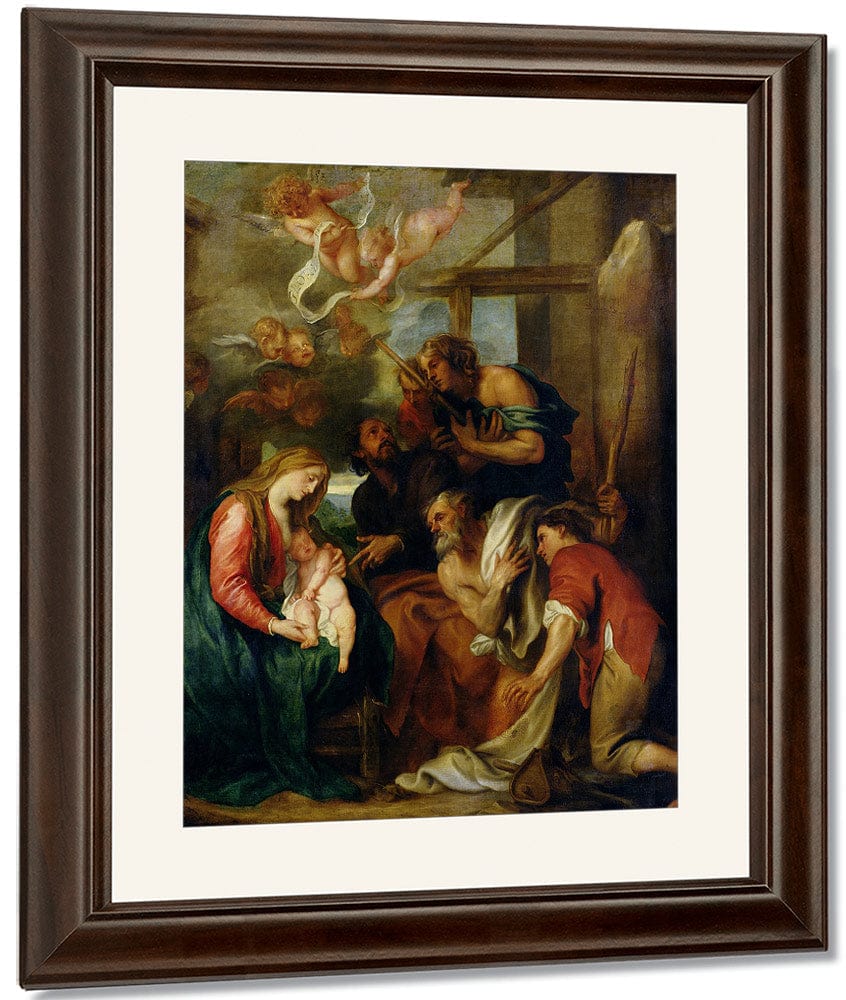 Adoration Of The Shepherds By Anthony Van Dyck Fine Art Print