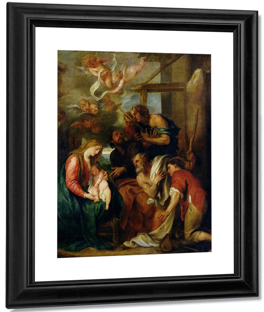 Adoration Of The Shepherds By Anthony Van Dyck Fine Art Print