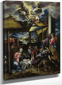 Adoration Of The Shepherds By El Greco Fine Art Print