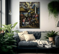 Adoration Of The Shepherds By El Greco Fine Art Print