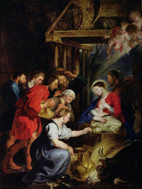 Adoration Of The Shepherds By Peter Paul Rubens Fine Art Print