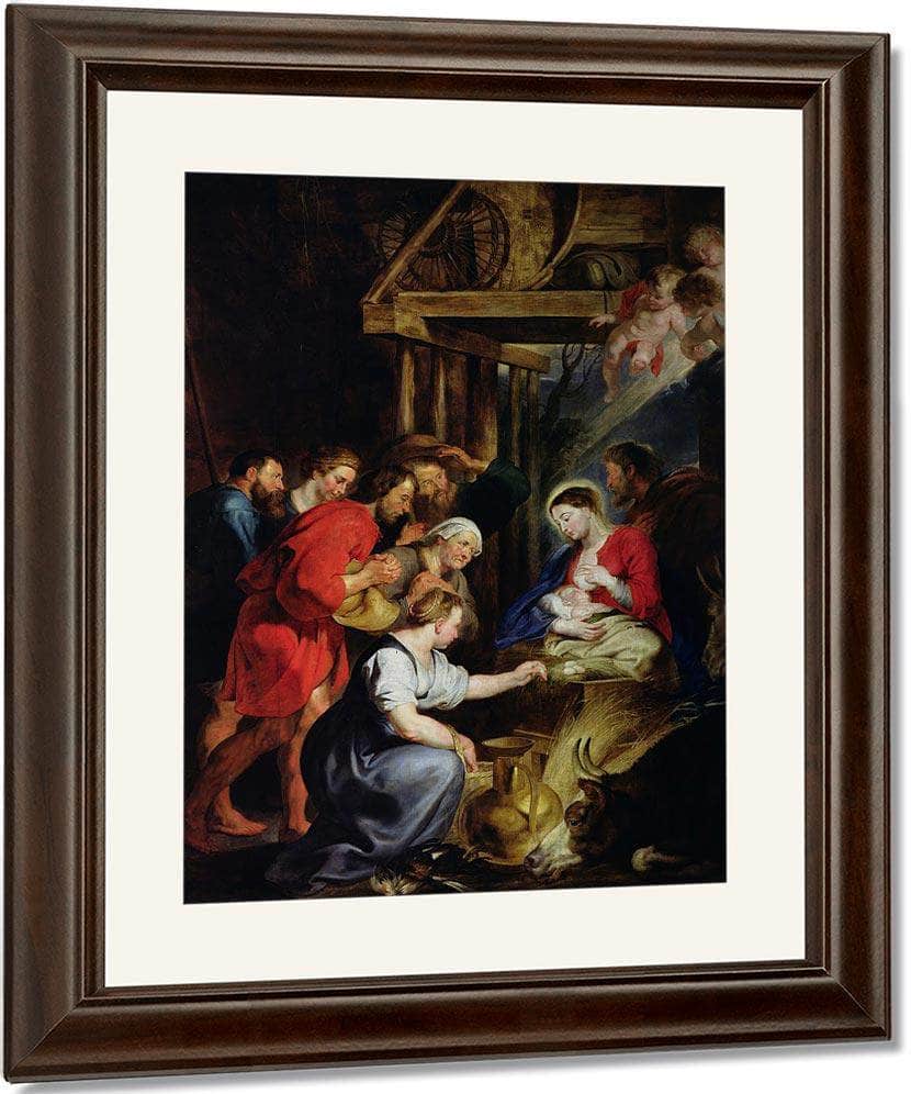 Adoration Of The Shepherds By Peter Paul Rubens Fine Art Print