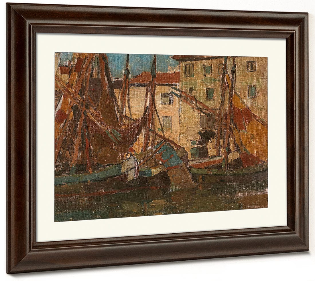 Adriatic Fishing Boats By Edgar Payne Fine Art Print