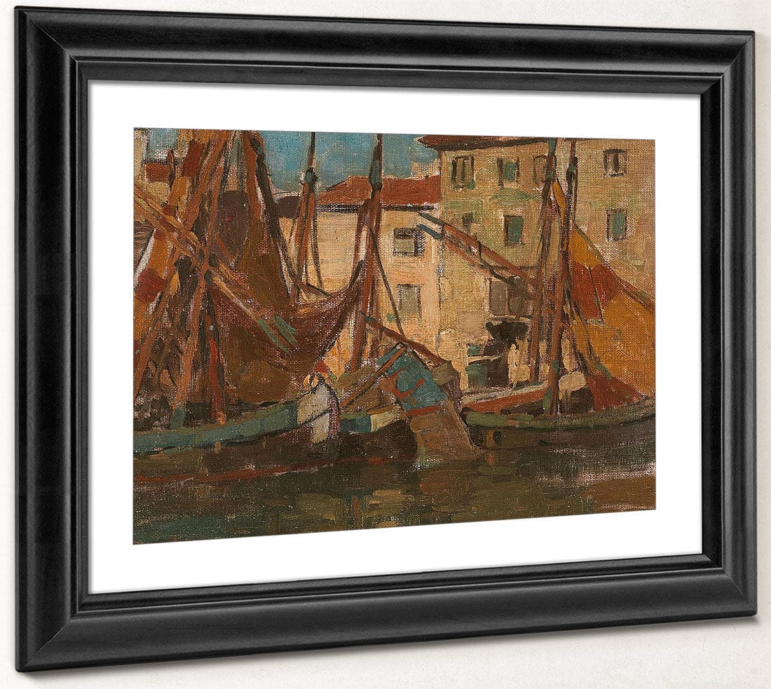 Adriatic Fishing Boats By Edgar Payne Fine Art Print