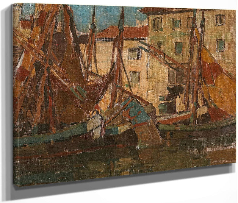 Adriatic Fishing Boats By Edgar Payne Fine Art Print