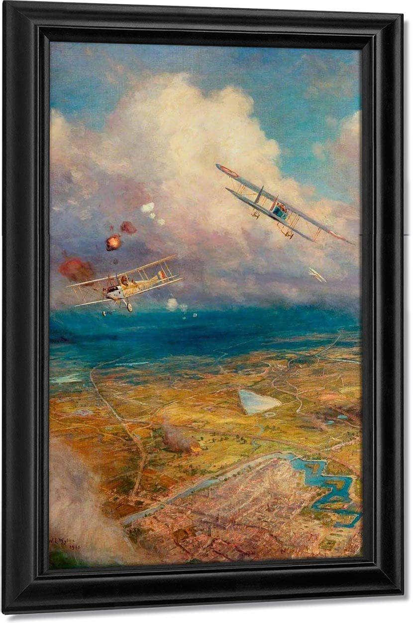 Aerial View Of The Western Front By William Lionel Wyllie Fine Art Print