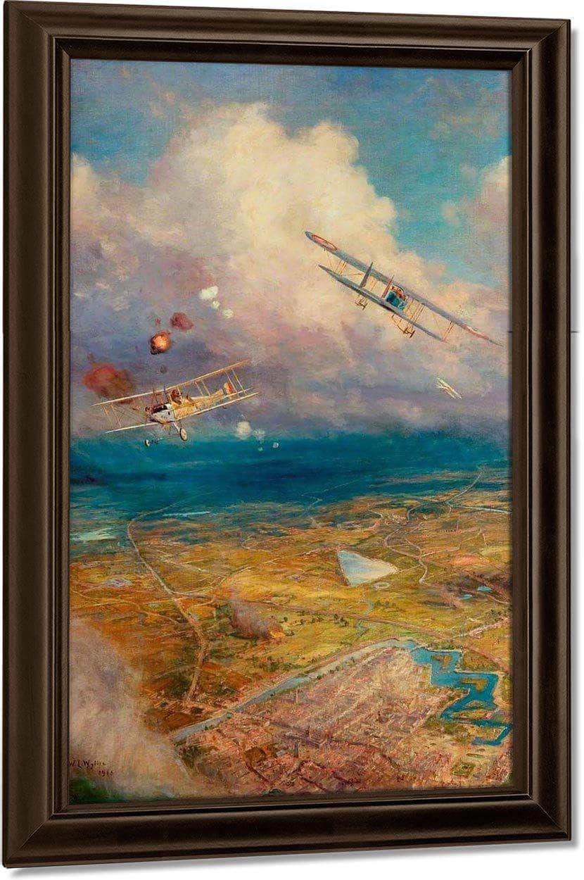 Aerial View Of The Western Front By William Lionel Wyllie Fine Art Print