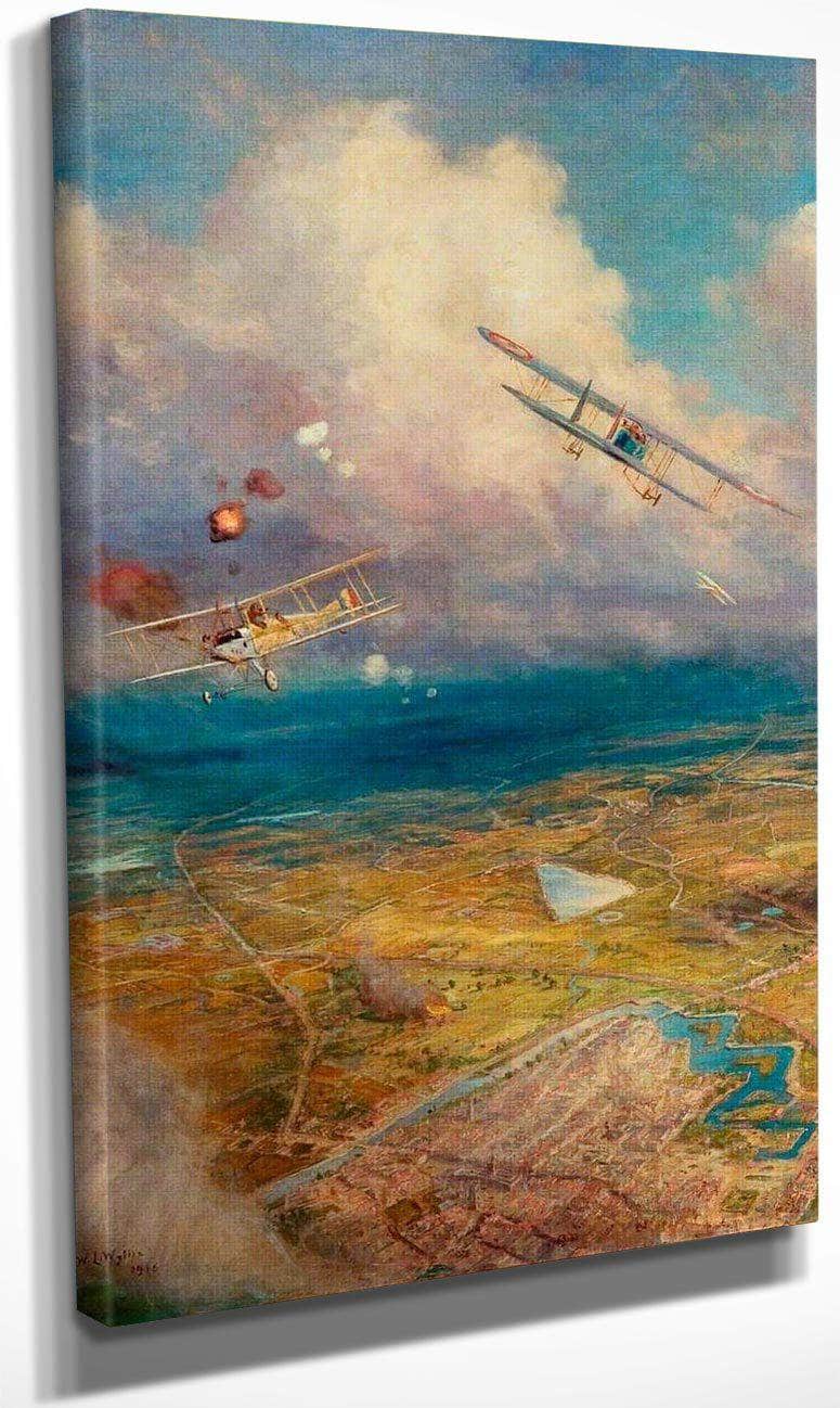 Aerial View Of The Western Front By William Lionel Wyllie Fine Art Print