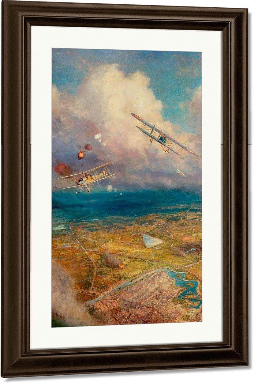 Aerial View Of The Western Front By William Lionel Wyllie Fine Art Print