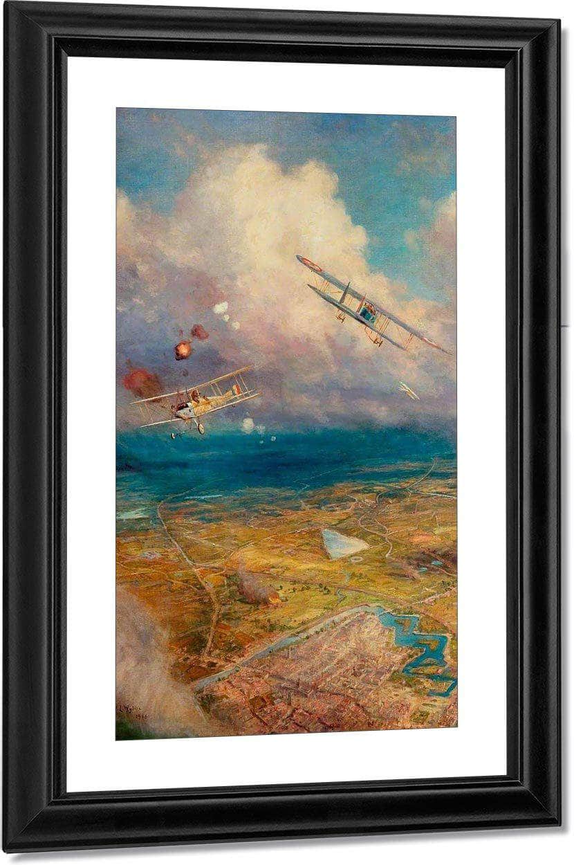 Aerial View Of The Western Front By William Lionel Wyllie Fine Art Print