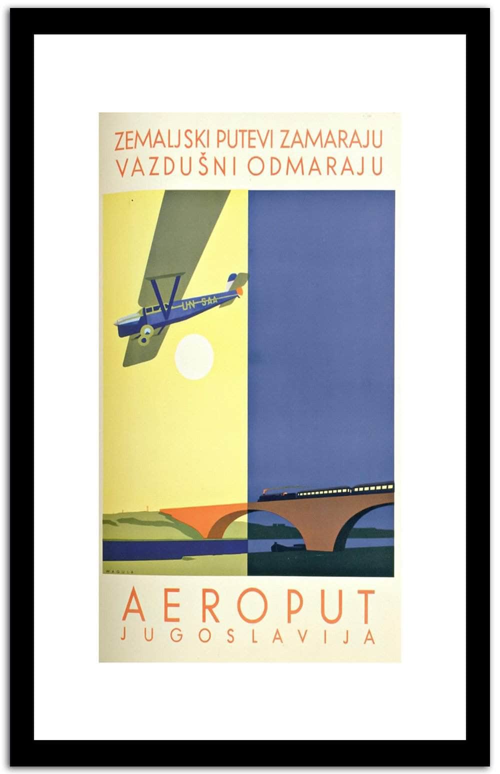 Aeroput  Vintage Poster Fine Art Print