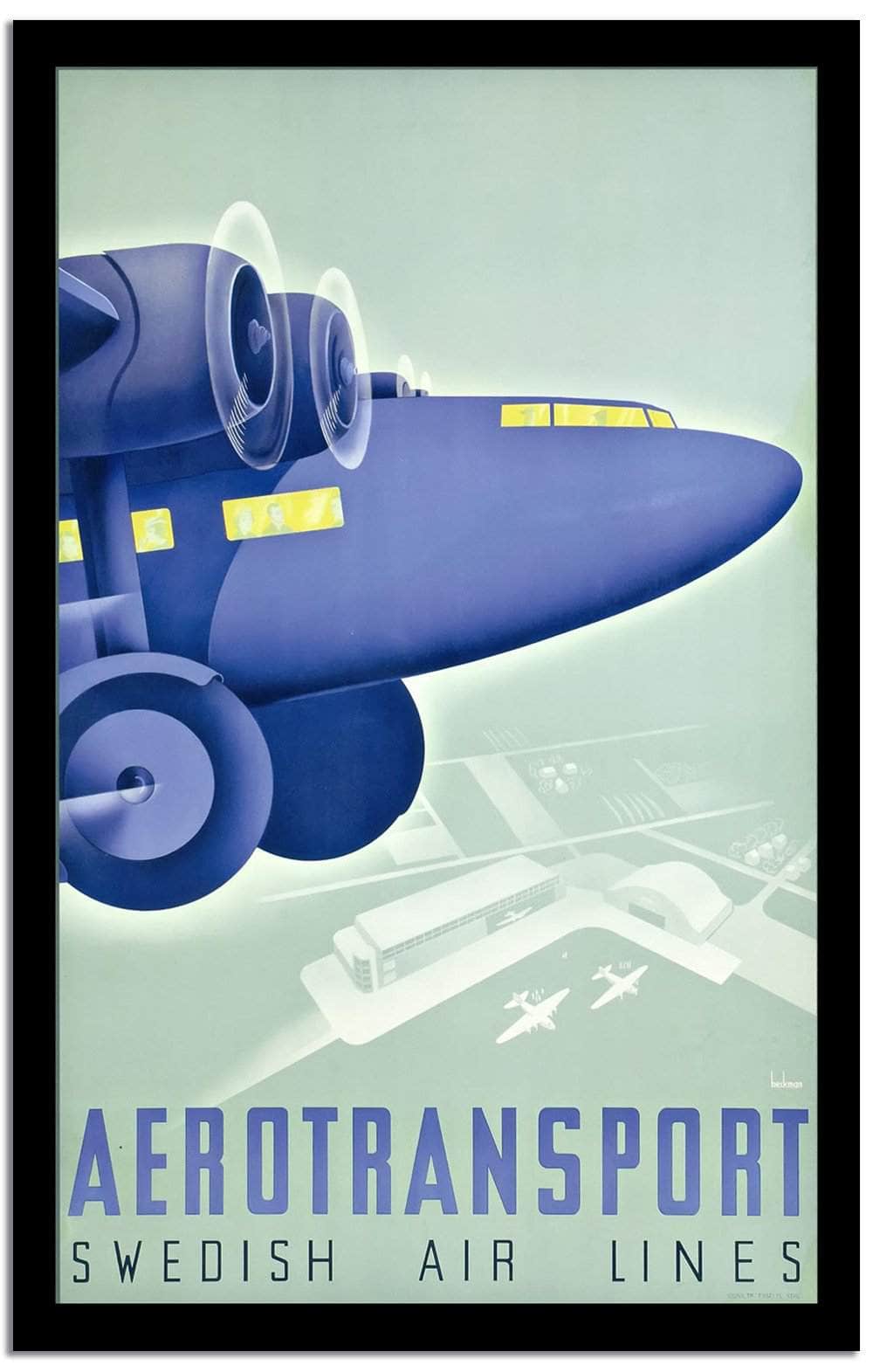 Aerotransport  Vintage Poster Fine Art Print