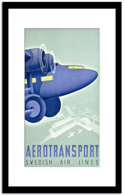 Aerotransport  Vintage Poster Fine Art Print
