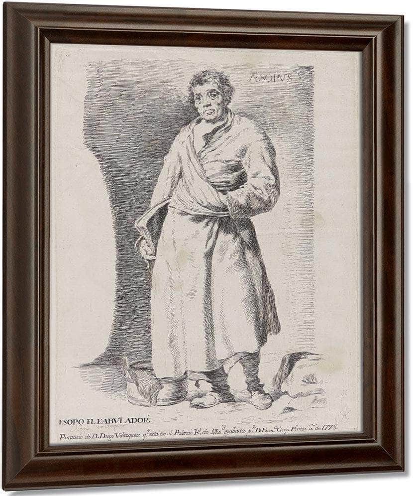 Aesopus By Francisco De Goya Fine Art Print