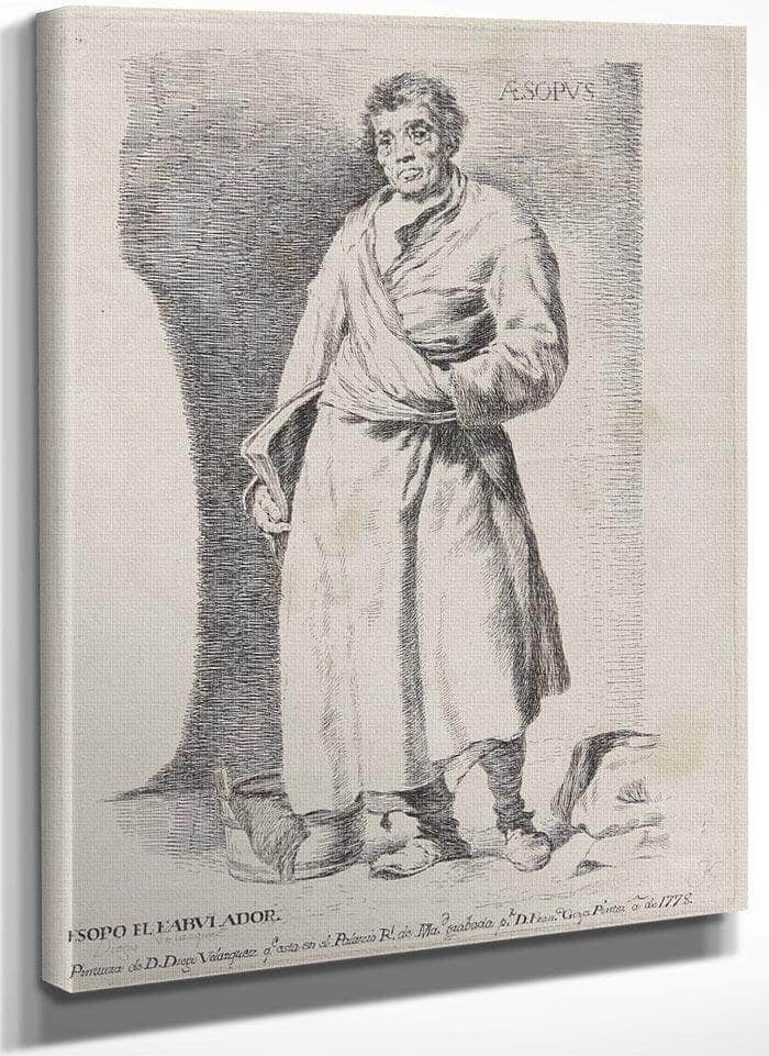 Aesopus By Francisco De Goya Fine Art Print