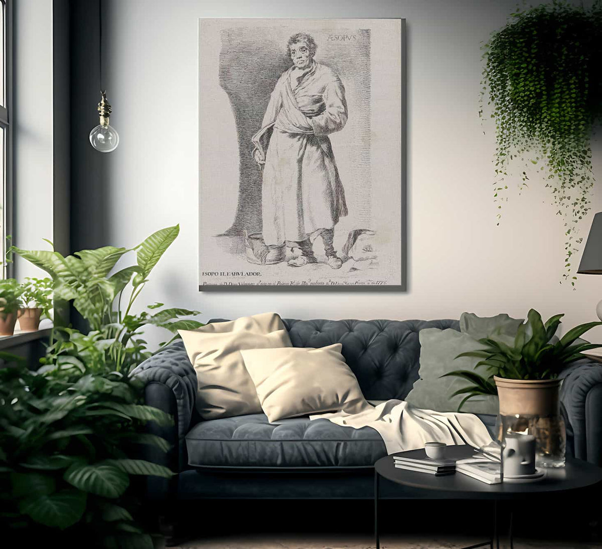 Aesopus By Francisco De Goya Fine Art Print