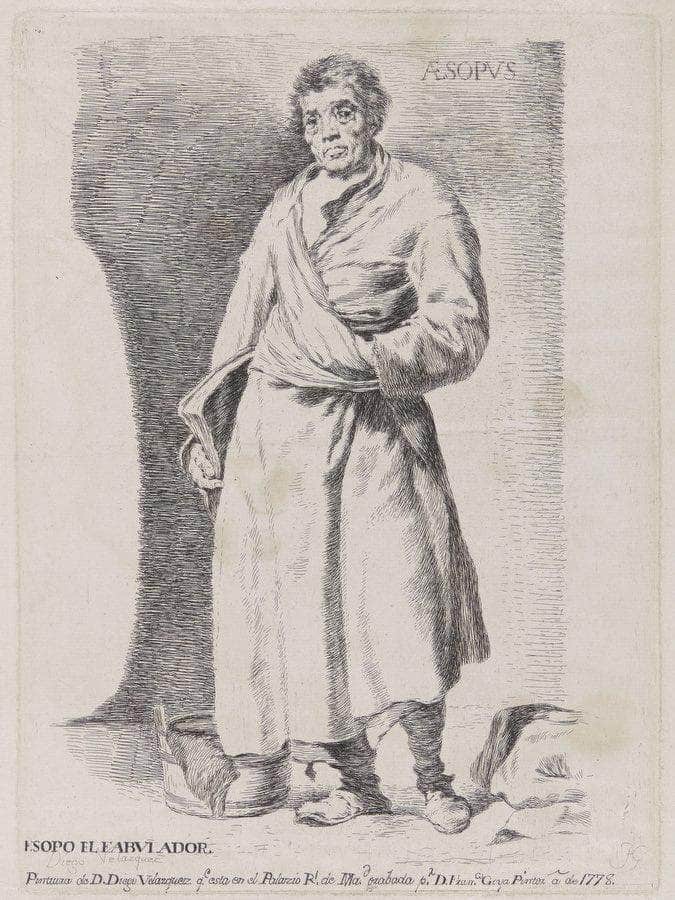 Aesopus By Francisco De Goya Fine Art Print