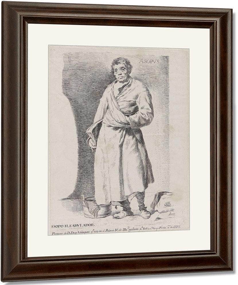 Aesopus By Francisco De Goya Fine Art Print