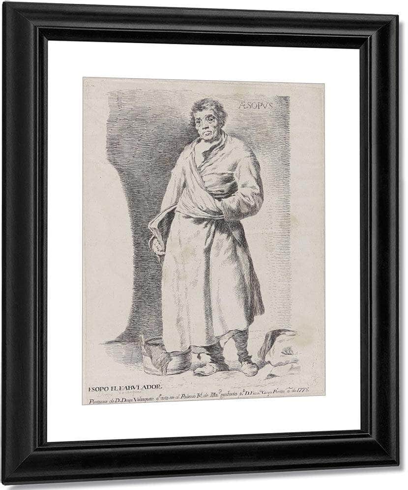 Aesopus By Francisco De Goya Fine Art Print