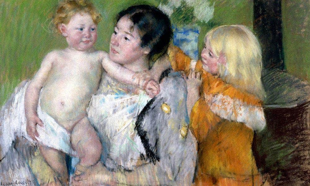 After The Bath By Cassatt Mary Fine Art Print