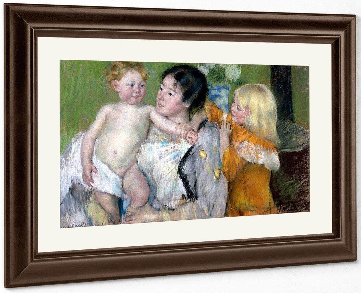 After The Bath By Cassatt Mary Fine Art Print