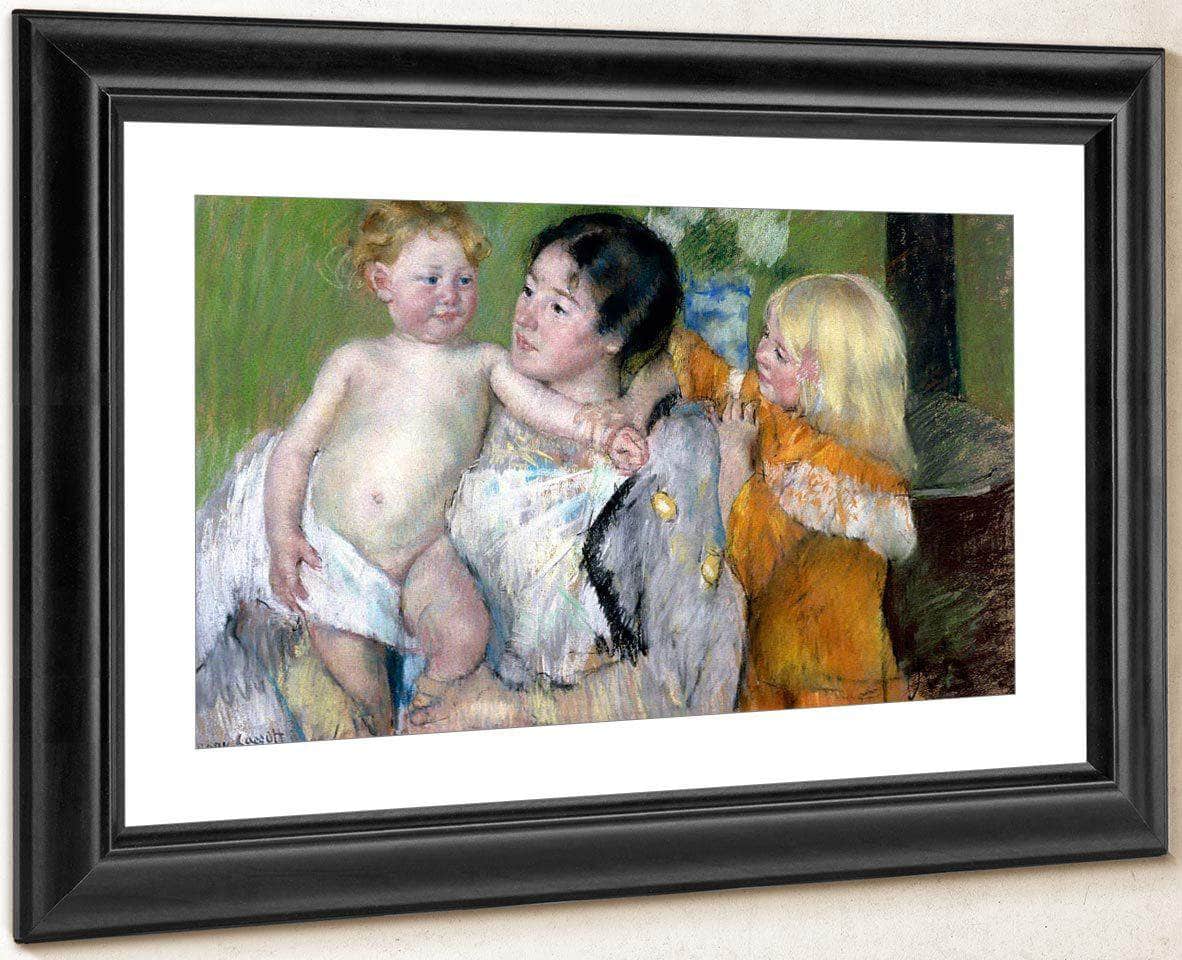 After The Bath By Cassatt Mary Fine Art Print