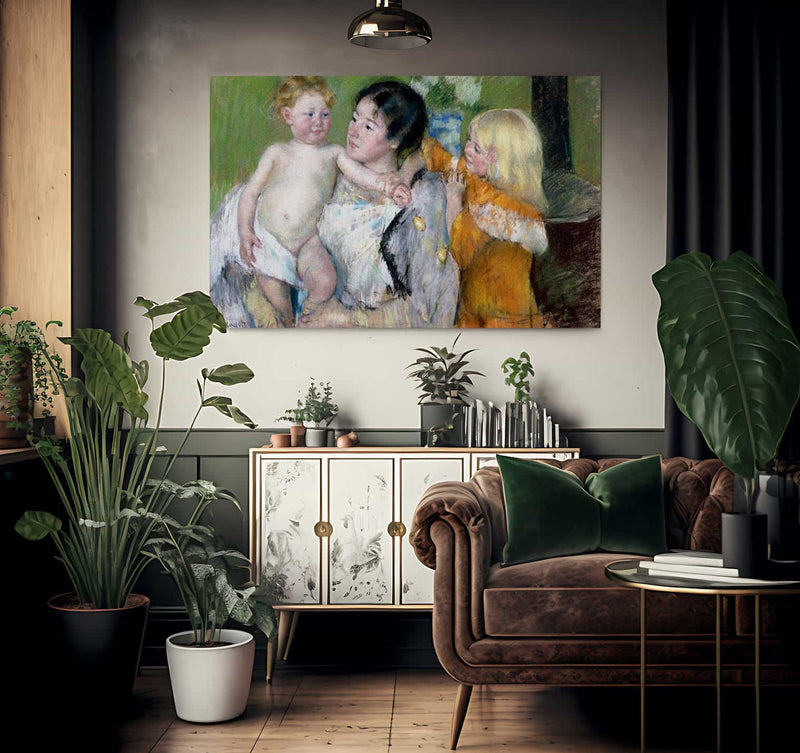 After The Bath By Cassatt Mary Fine Art Print