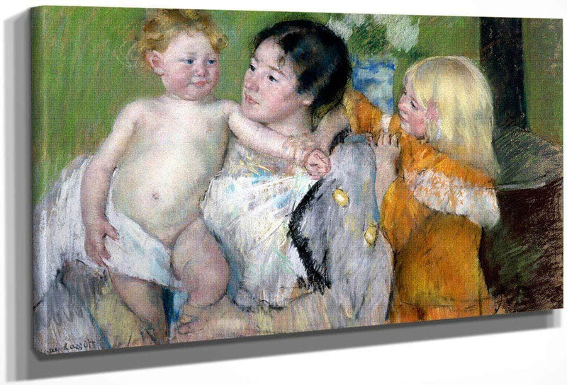 After The Bath By Cassatt Mary Fine Art Print