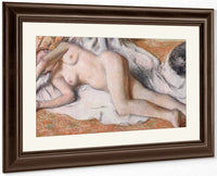 After The Bath Or, Reclining Nude By Edgar Degas Fine Art Print