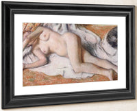 After The Bath Or, Reclining Nude By Edgar Degas Fine Art Print