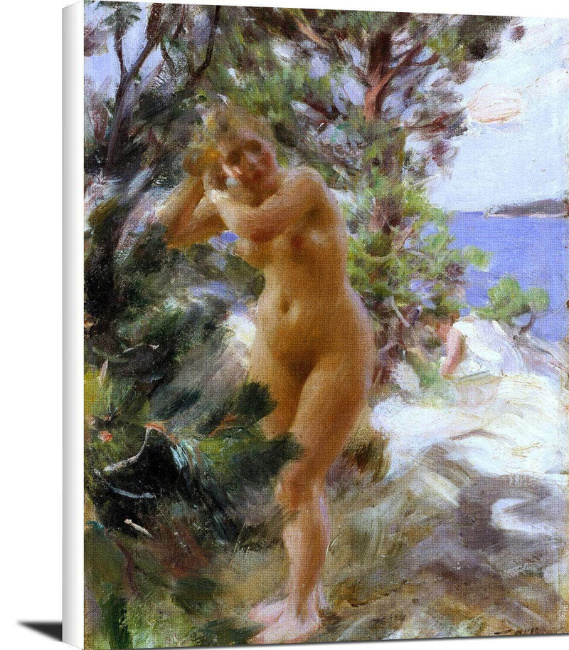 After The Bath Painting Anders Zorn Canvas Art Fine Art Print