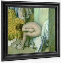 After The Bath, Woman Drying Her Left Foot By Edgar Degas Fine Art Print