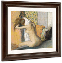 After The Bath, Woman Drying Her Neck By Edgar Degas Fine Art Print