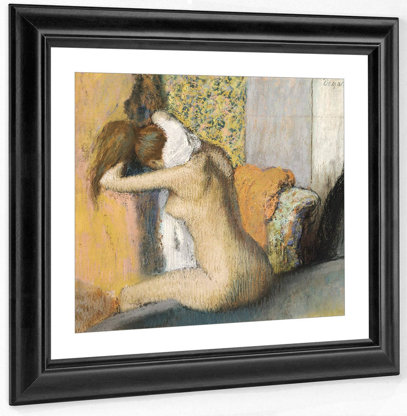 After The Bath, Woman Drying Her Neck By Edgar Degas Fine Art Print