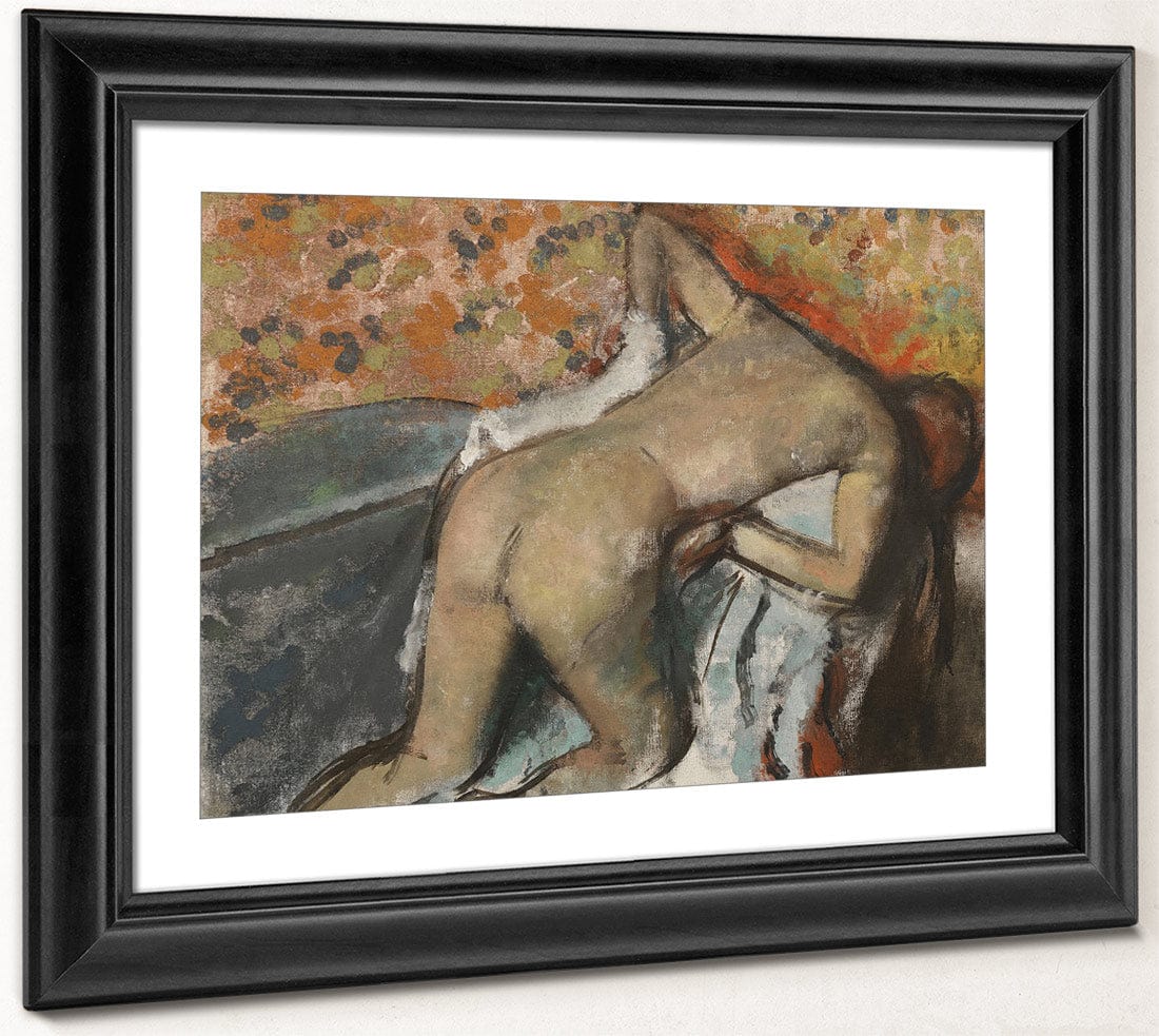 After The Bath, Woman Drying Herself (Après Le Bain, Femme S'essuyant) By Edgar Degas Fine Art Print
