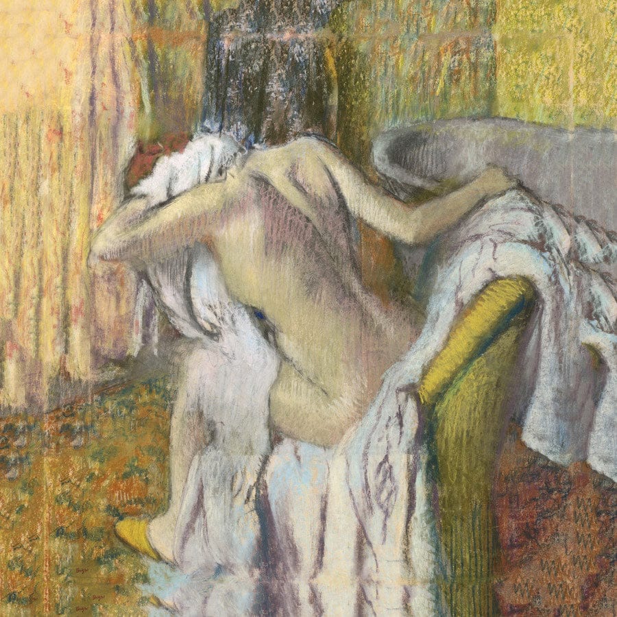 After The Bath, Woman Drying Herself By Edgar Degas Fine Art Print