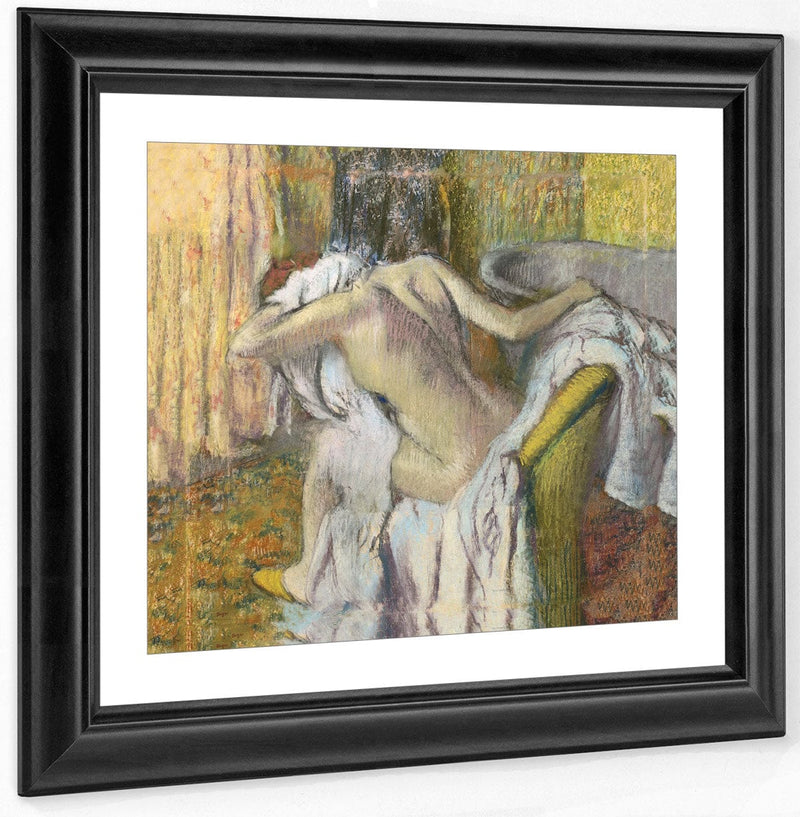 After The Bath, Woman Drying Herself By Edgar Degas Fine Art Print