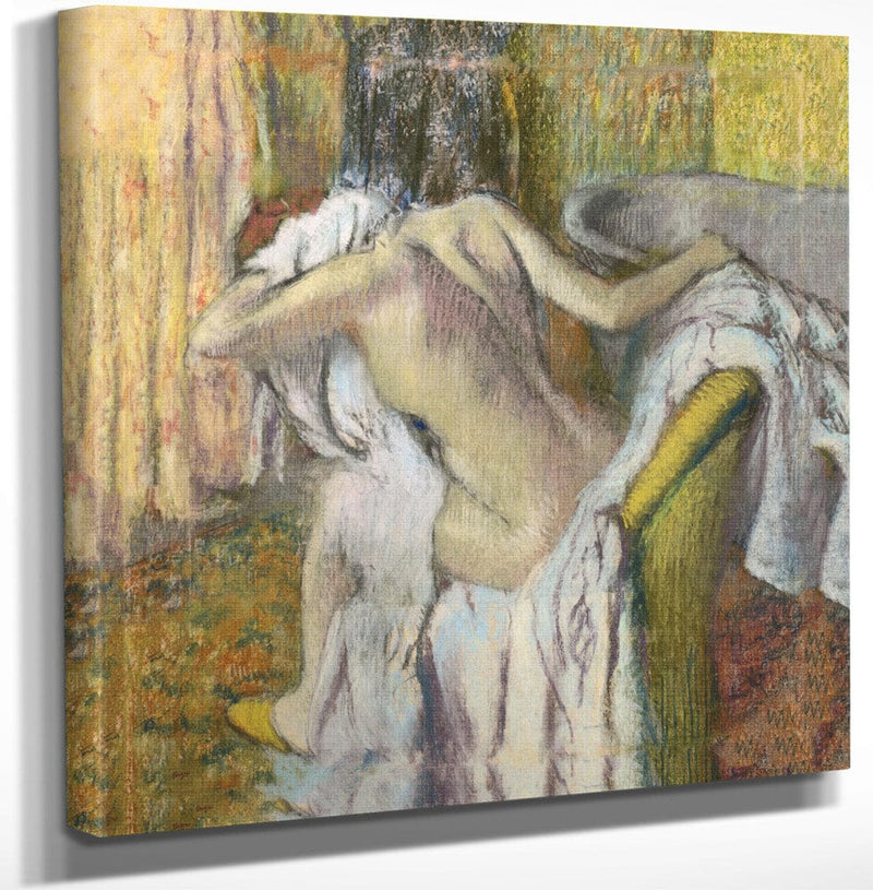 After The Bath, Woman Drying Herself By Edgar Degas Fine Art Print