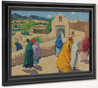 After The Chapel Hour By Walter Ufer Fine Art Print