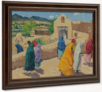 After The Chapel Hour By Walter Ufer Fine Art Print